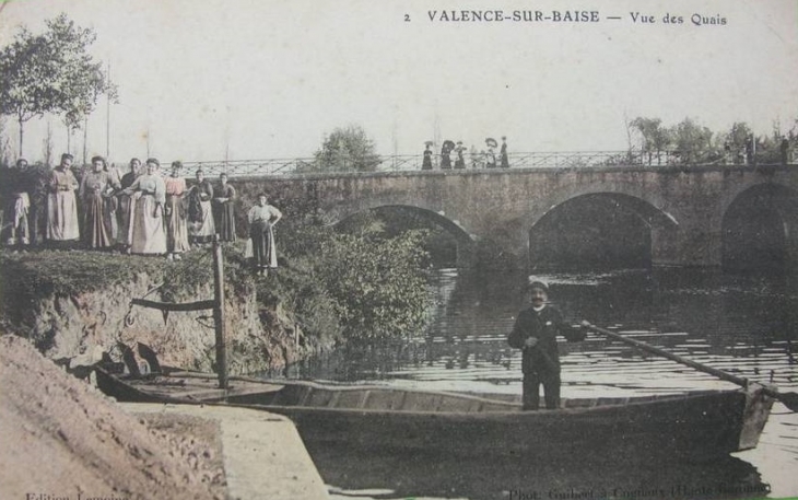 Vue des quais  1900 ?? - Valence-sur-Baïse