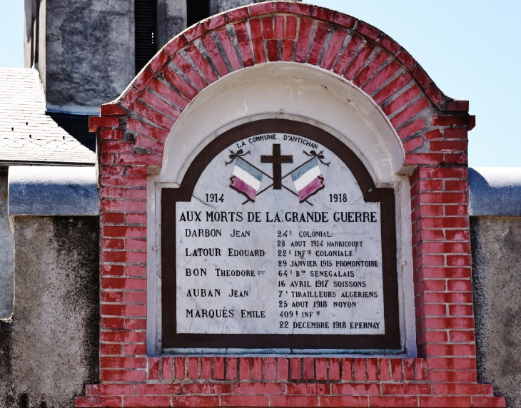 Monument-aux-Morts - Antichan-de-Frontignes