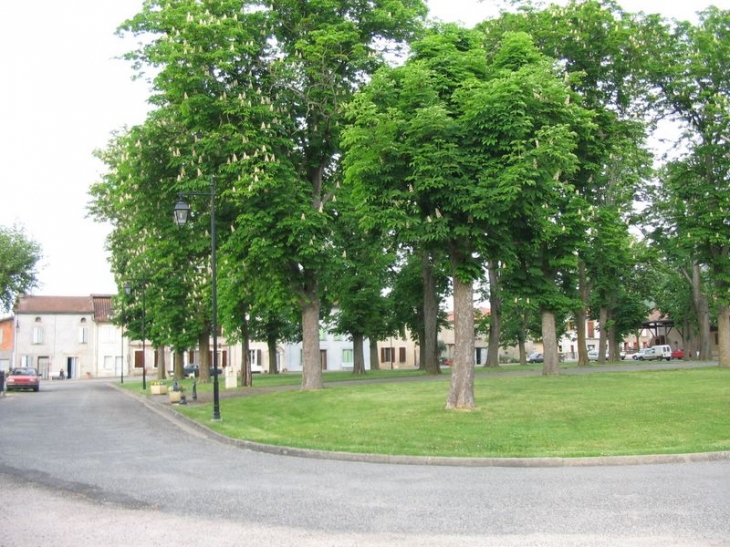 Gensac sur Garonne : la Place du village - Gensac-sur-Garonne