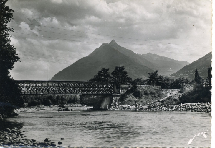 Le Pont Tillos sur le Gave (carte postale de 1960) - Argelès-Gazost