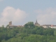 Vue  du village depuis l'église de Mazères