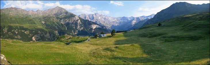 Cirque de Gavarnie depuis le plateau de Saugué - Gèdre