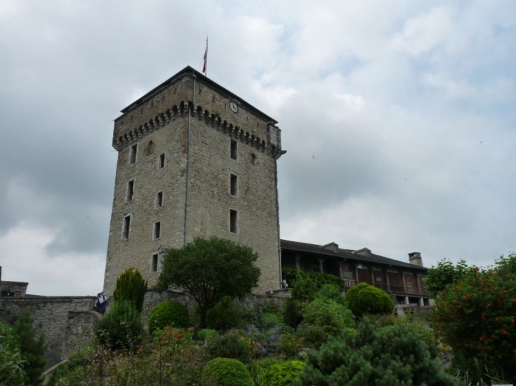 Vue sur le château fort de Lourdes