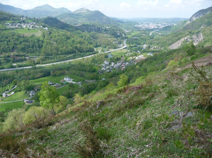 Vue route de Berbérust - Lugagnan