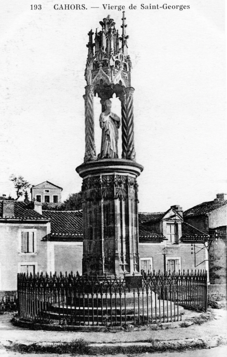 Vierge de Saint Georges, vers 1910 (carte postale ancienne). - Cahors