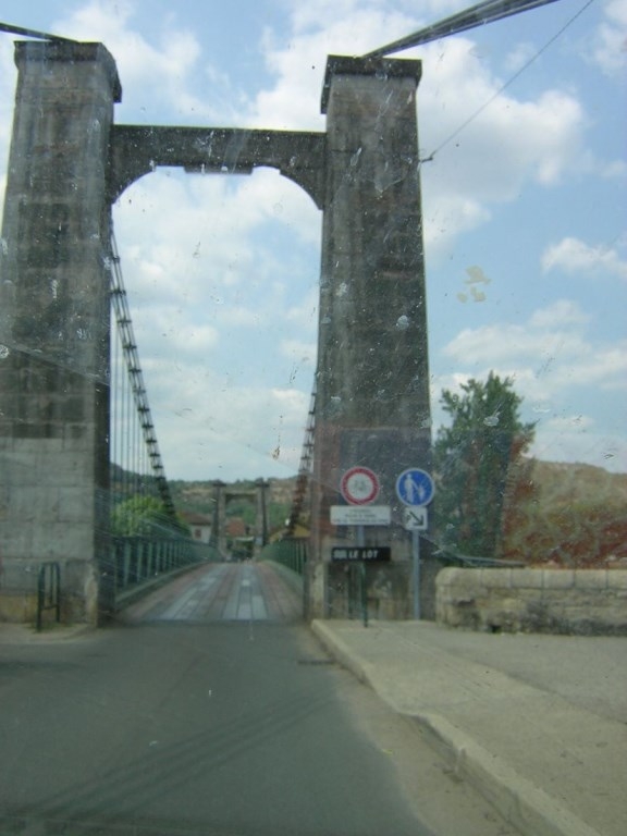 Pont suspendu sur le Lot - Cajarc