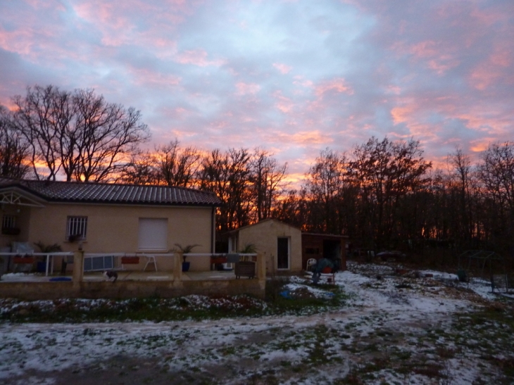 Coucher de soleil hivernal - Cambayrac