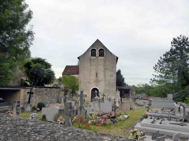 L'église et le cimetière - Francoulès