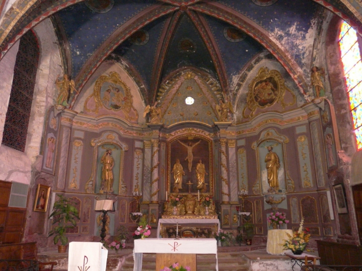 Intérieur de l'église - Loubressac