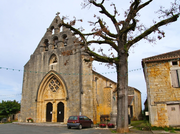 Eglise Saint Louis des XIIIe, XIVe et XVIIIe siècles. - Montcabrier