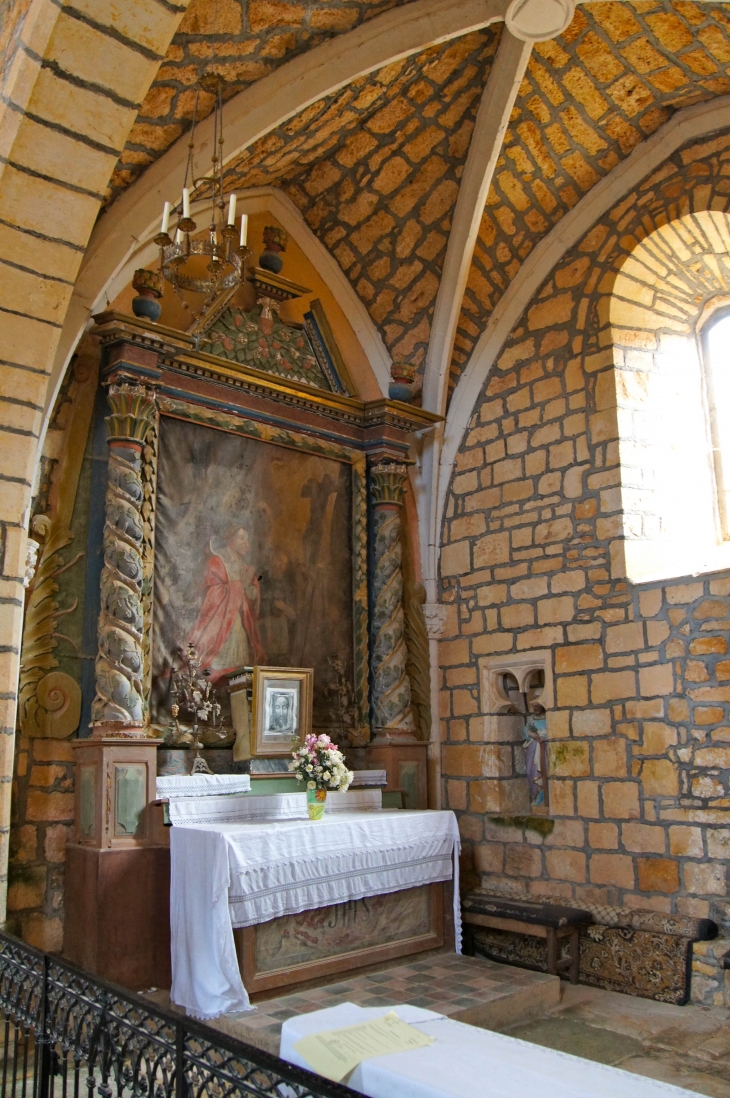 Chapelle dans le transept de droite, eglise Saint Louis. - Montcabrier