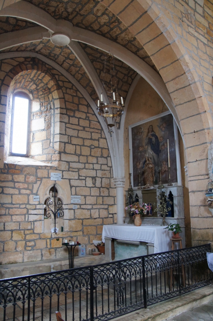 Chapelledans le transept de gauche : église Saint Louis. - Montcabrier