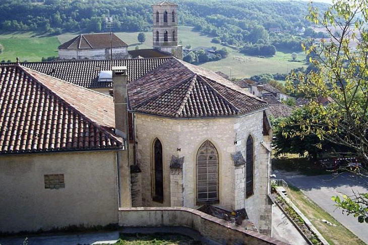 Vue sur l'église Saint Hilaire - Montcuq