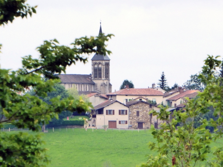 Le village vu de Montmurat (Cantal) - Montredon