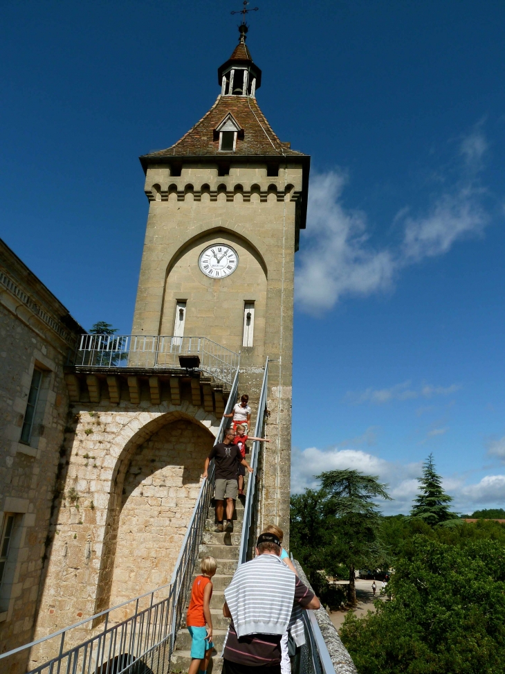 La Tour de l'horloge du château - Rocamadour