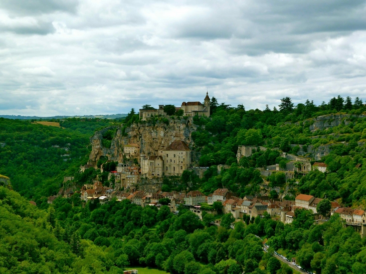 Le Village vue de l'Hospitalet - Rocamadour