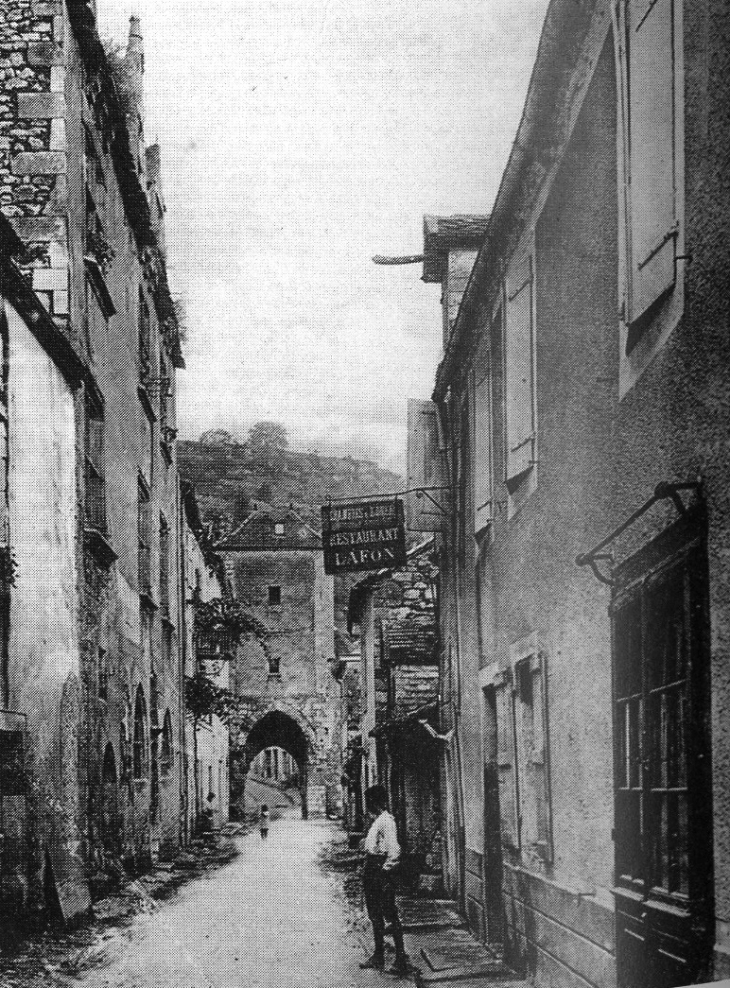 Ruelle du village, vers 1910 (carte postale ancienne) - Rocamadour