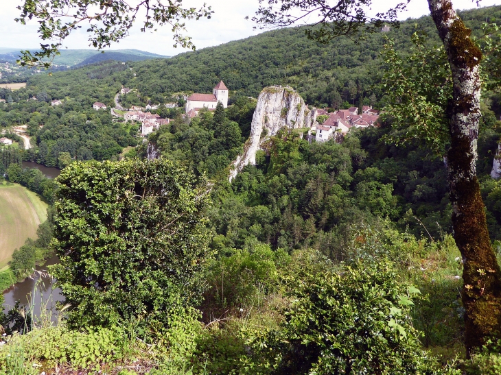 Vue sur le village - Saint-Cirq-Lapopie