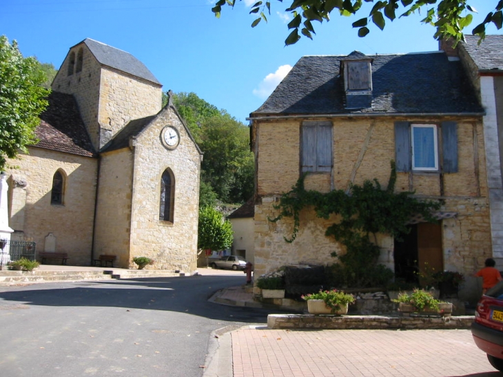 Eglise et derniere maison à colombage - Saint-Clair