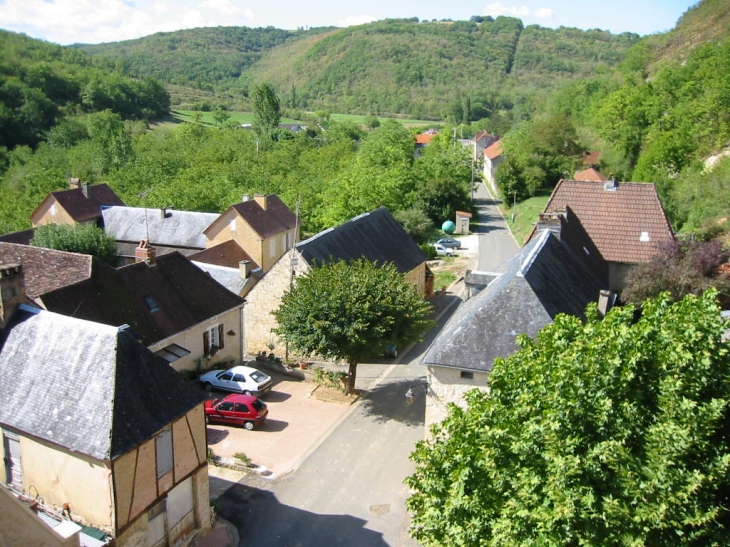 Place du village vue du clocher - Saint-Clair