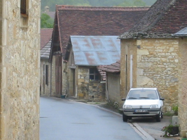 Toitures en lauzes rue principale(Maison ex secretaire de Mairie Villars) - Saint-Clair