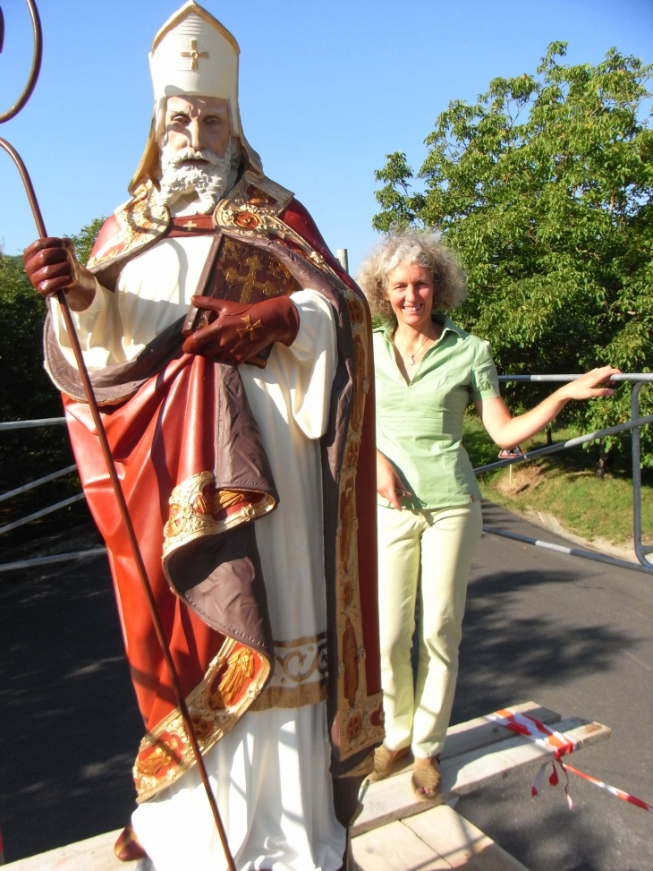 Restauration du monument représentant Saint-Clair par l'artiste LATIKA