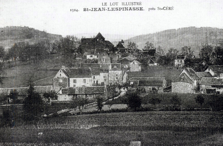 Le Village, vers 1910 (carte postale ancienne). - Saint-Jean-Lespinasse