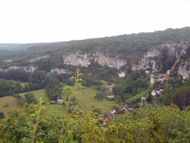 Le village vu du causse - Saint-Sulpice