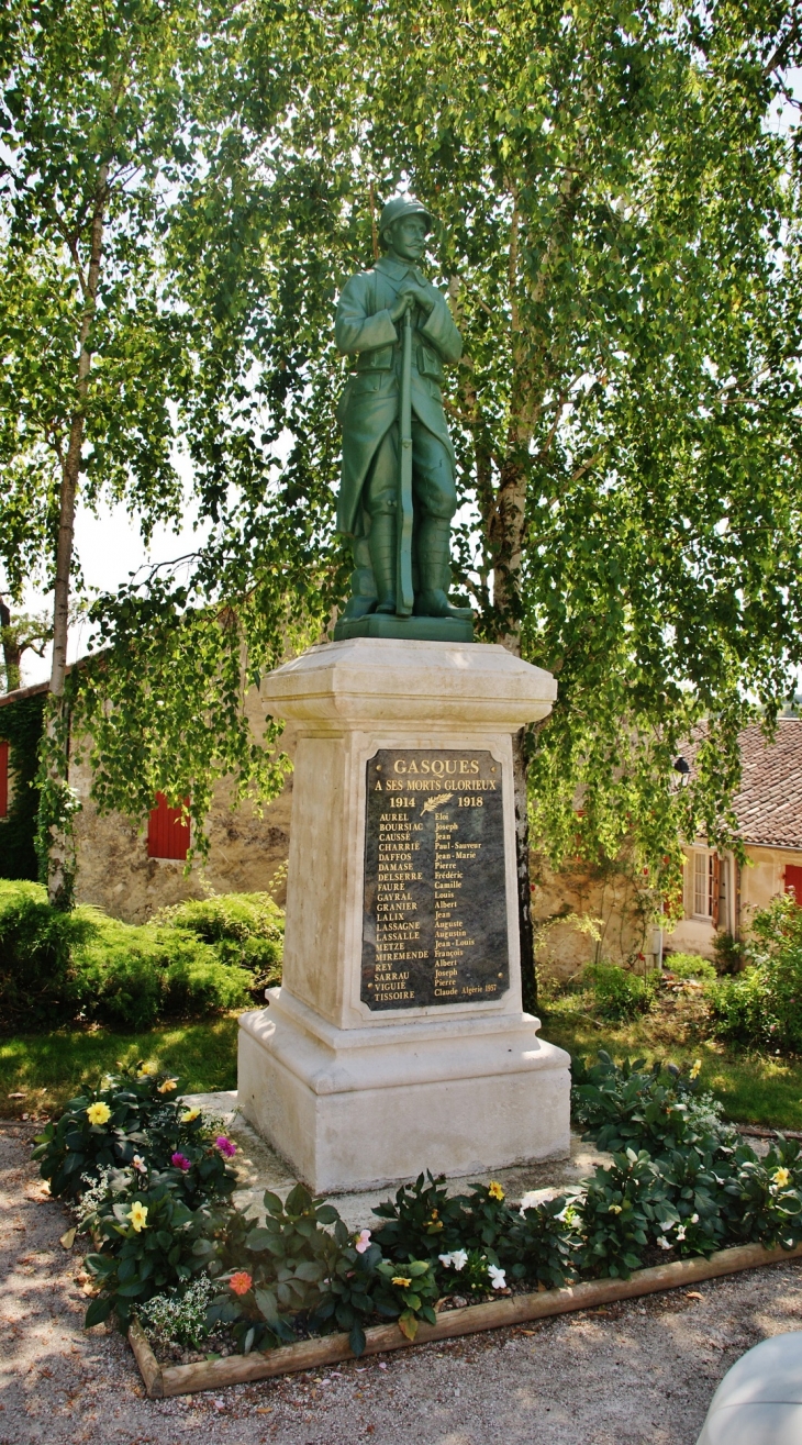 Monument-aux-Morts - Gasques