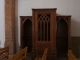 Le confessional de l'église Notre Dame.