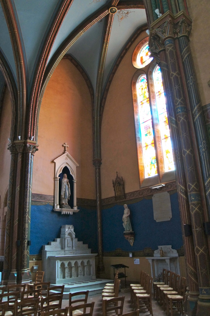 Chapelle du transept, à droite de l'église Saint Christophe. - Labastide-du-Temple