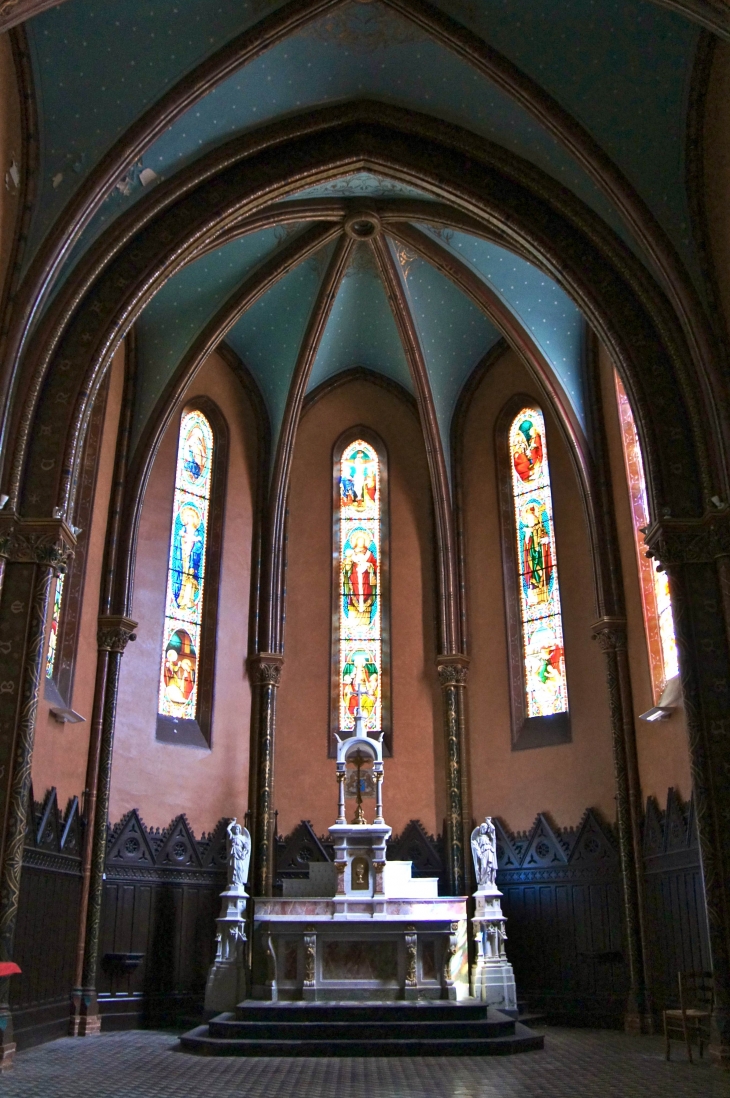 Le choeur de l'église Saint-Christophe. - Labastide-du-Temple