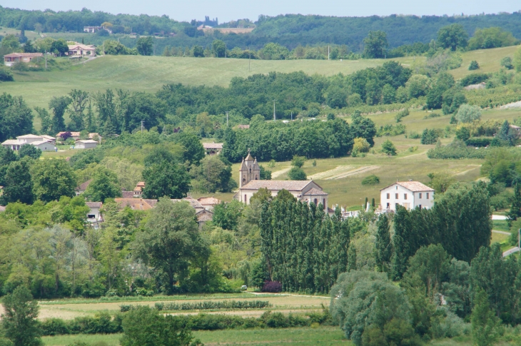 Vue sur le village de Lunel. - Lafrançaise