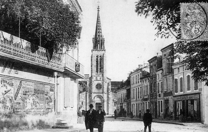 Eglise Saint Jacques, début XXe siècle (carte postale ancienne). - Moissac