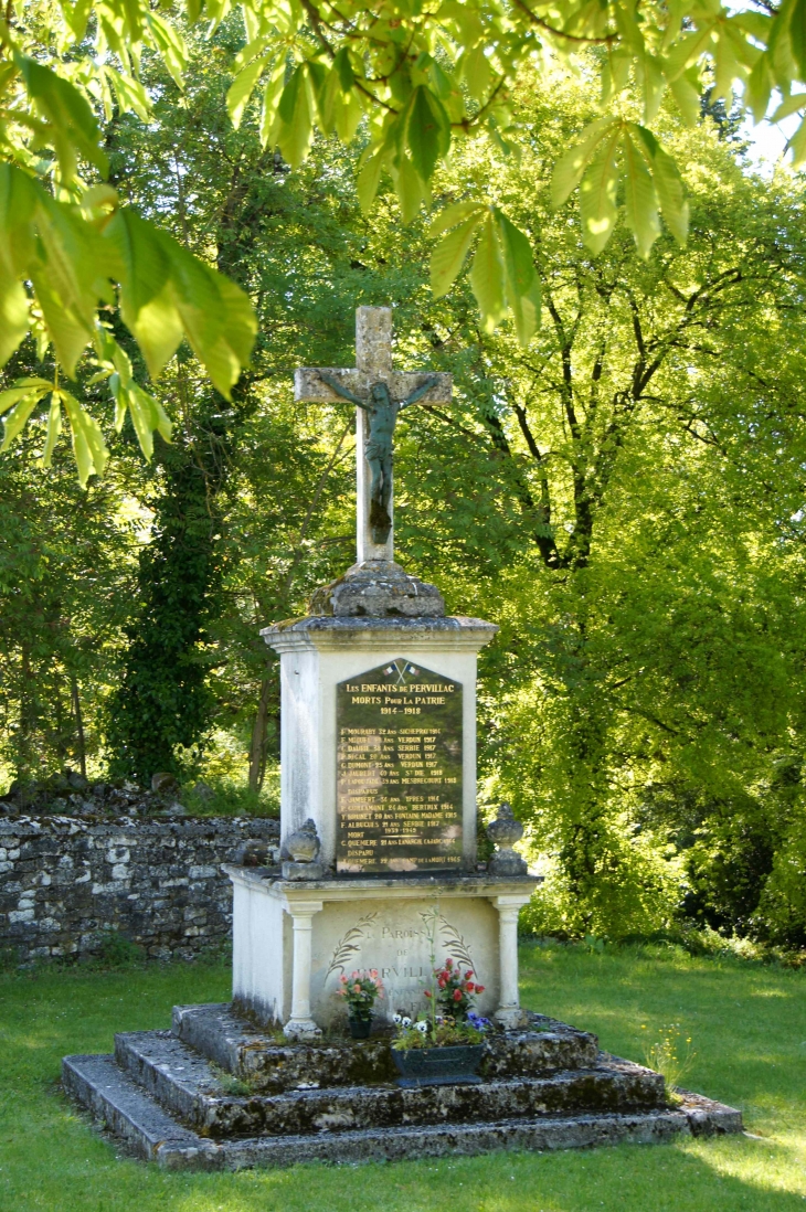 Le monument aux morts de Pervillac. - Montaigu-de-Quercy