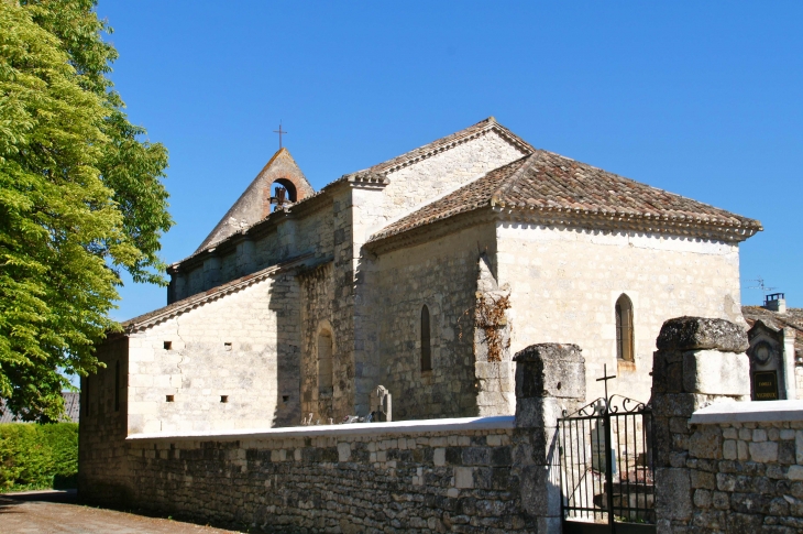 L'église Saint Pierre de Pervillac (XVe siècle). - Montaigu-de-Quercy