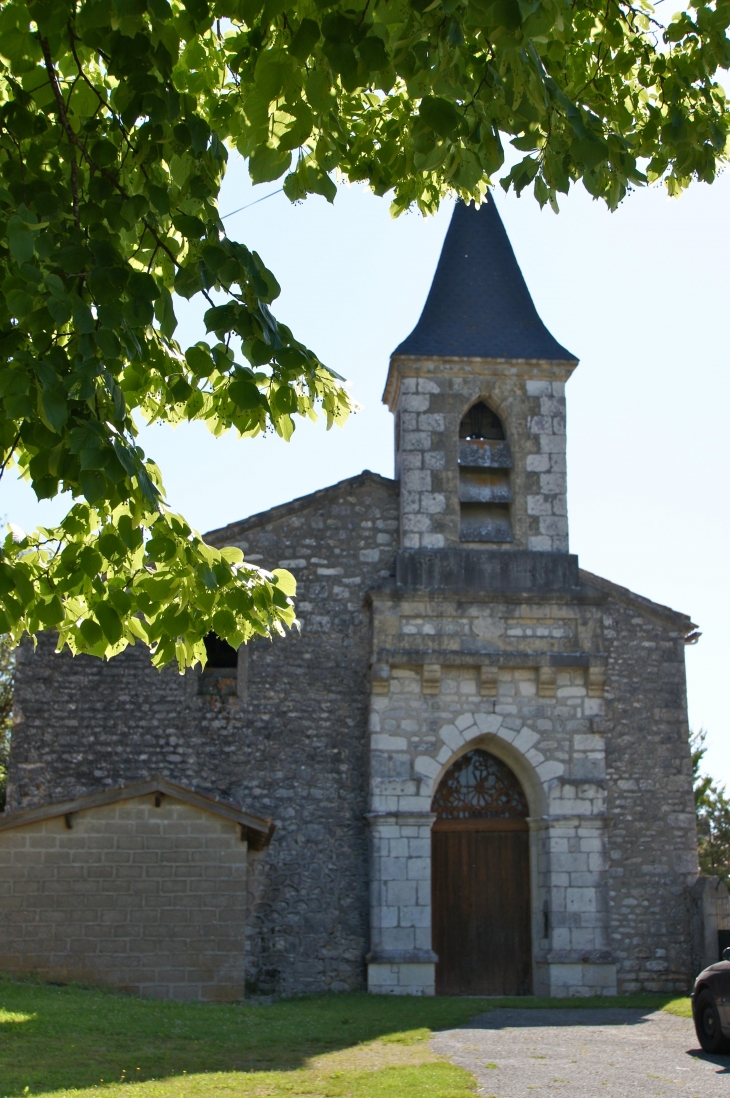 L'église de Couloussac. - Montaigu-de-Quercy