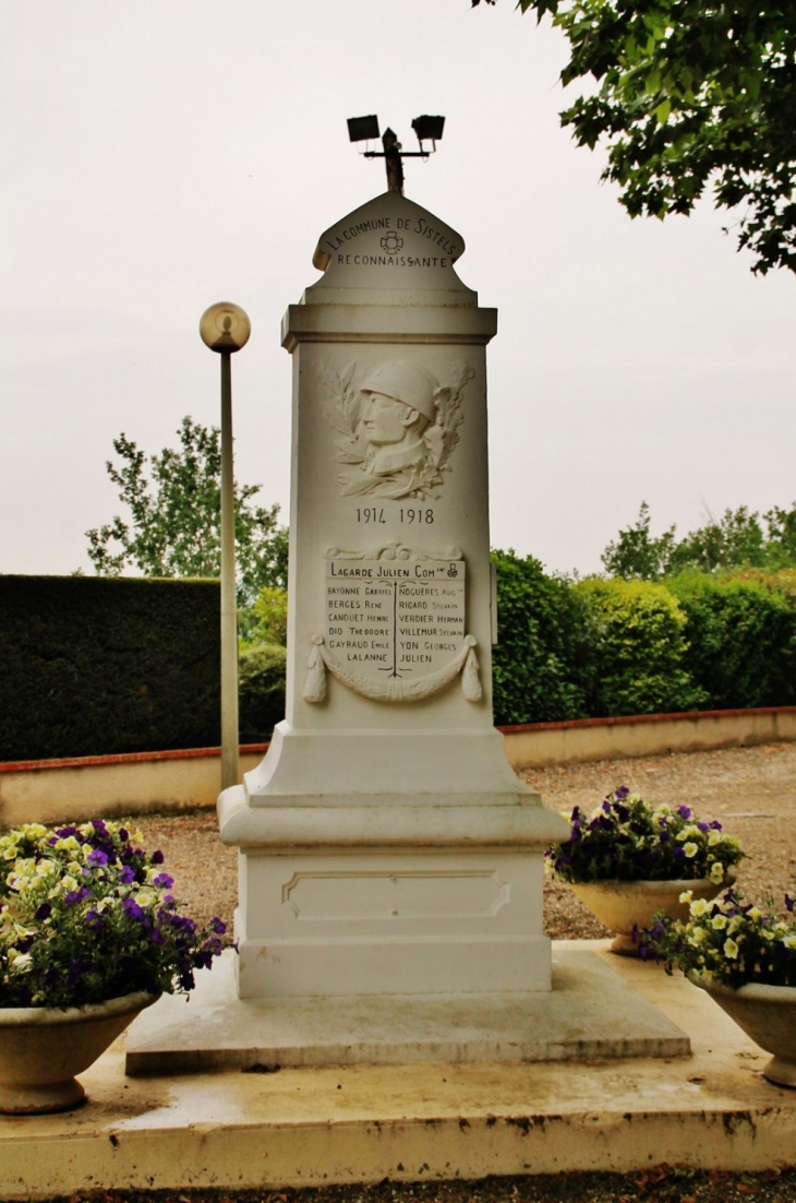 Monument-aux-Morts - Sistels