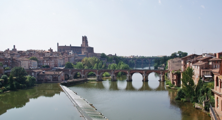 Le Pont-Vieux et la Cathédrale Sainte-Cecile 13 em Siècle - Albi