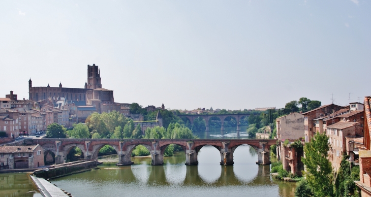 Le Pont-Vieux et la Cathédrale Sainte-Cecile 13 em Siècle - Albi