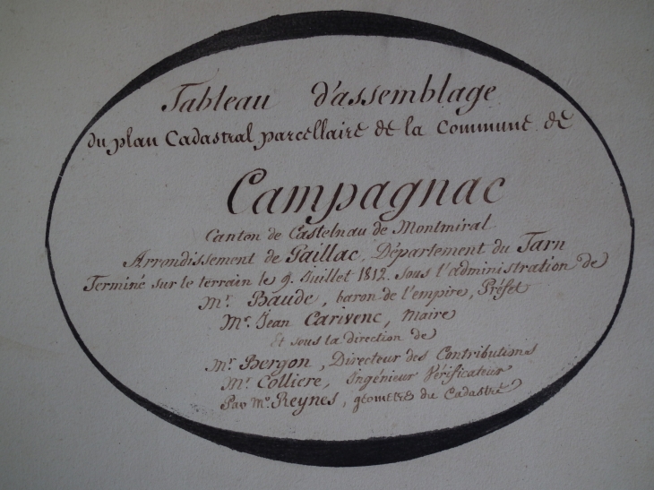 Cadastre Naponéolien 1812 - Campagnac