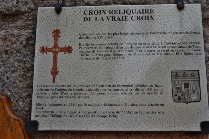 ²²Notre-Dame de l'Assomption ( Croix Reliquaire 14 Em Siècle ) - Castelnau-de-Montmiral