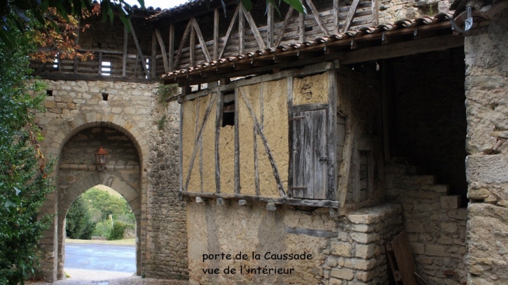 Porte de la Caussade vue de l'intérieur - Lautrec