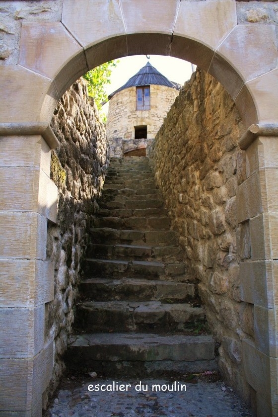 Escalier du moulin - Lautrec