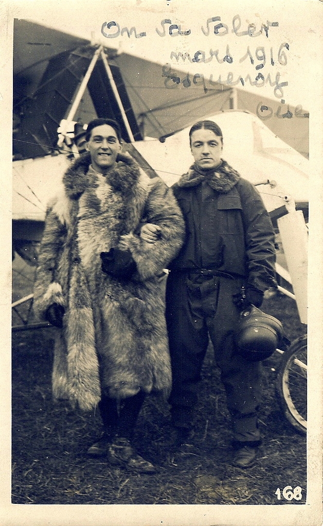 Armand VIGUIER avec son mécanicien - Péchaudier