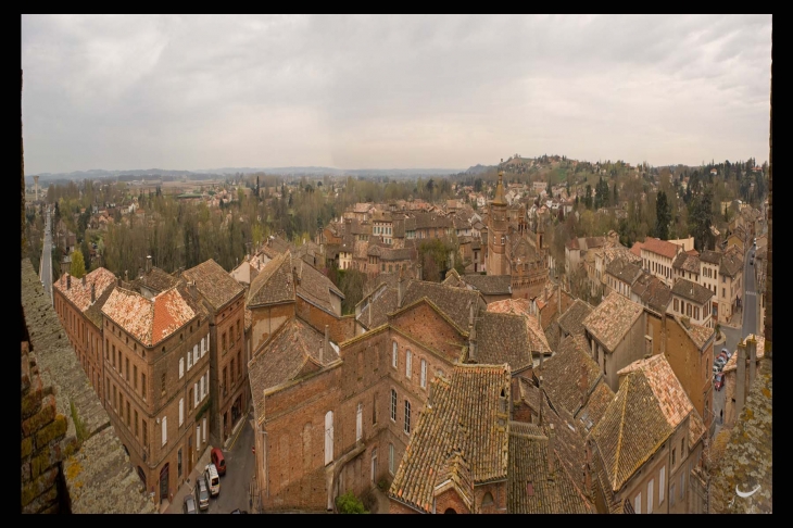 Vue du clocher, panoramique du village - Rabastens