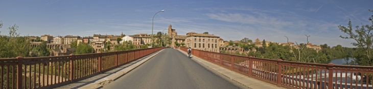 Rabastens, vue du pont de Couffouleux