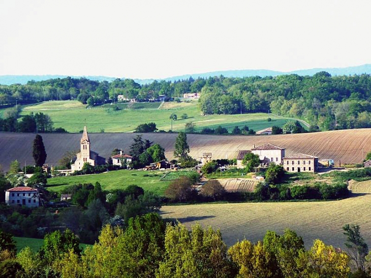 Vue sur Saint Martin de la Cesquière - Salvagnac