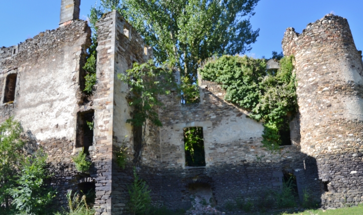 Ruines du chateau-de-granval-au-barrage-de-razisse - Teillet