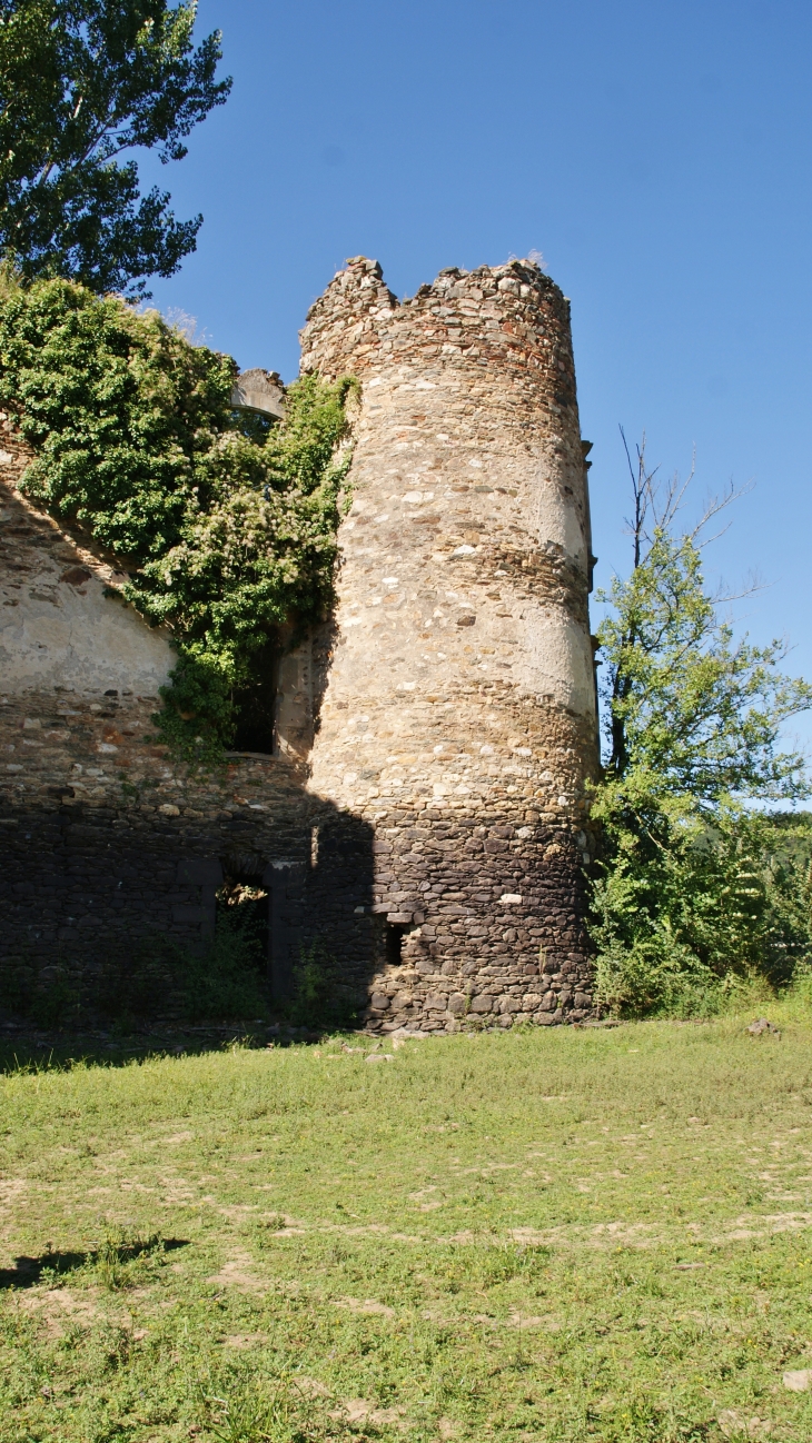 Ruines du chateau-de-granval-au-barrage-de-razisse - Teillet